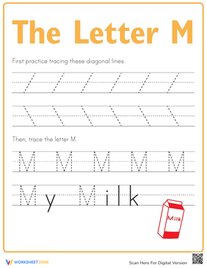 Master Letter M Writing for Kindergarten 