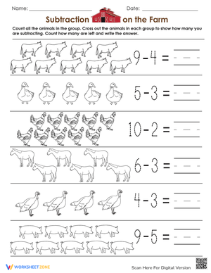 Subtraction on the Farm