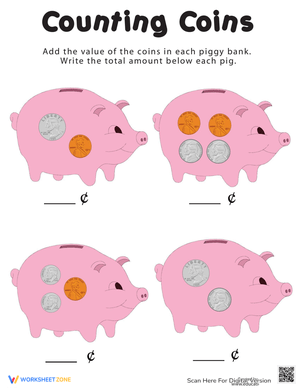Counting Coins Worksheet