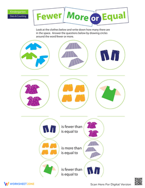 More, Less, Equal: Comparing