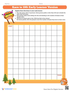 Race to 100: Early Learners