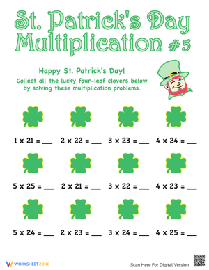 St. Patrick's Day Multiplication Fun
