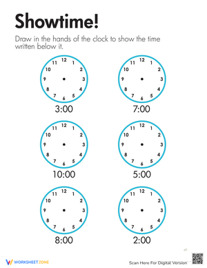 Showtime: Telling Time for First Grade