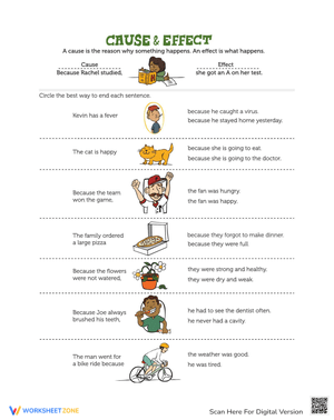 What is Cause and Effect Worksheet