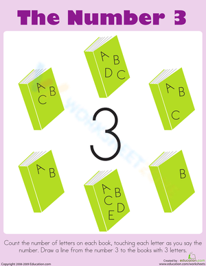 Counting Groups of 3 Worksheet
