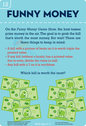 Funny Money Worksheet