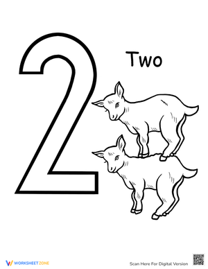 Count and Color: Two Goats