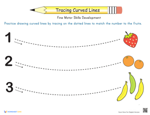 Match the Numbers with the Fruits