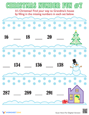 Festive Christmas Numbers