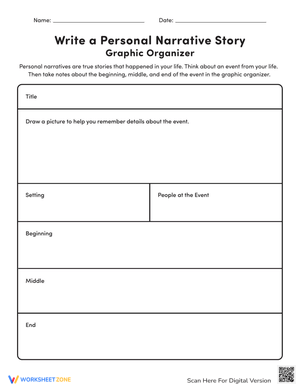 Write a Personal Narrative: Story Time