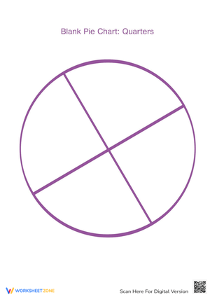 Blank Pie Chart Worksheet for Data Representation