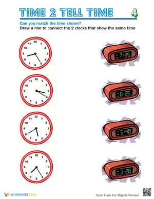 Telling Time Worksheet: Practice with Clocks