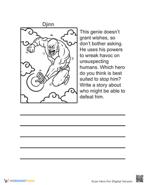 Stop the Evil Genie: Problem Solving Worksheet