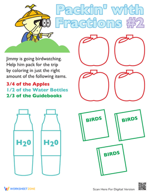 Learn Simple Fractions with this Worksheet