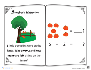 Engaging Math Stories Worksheet for Kids