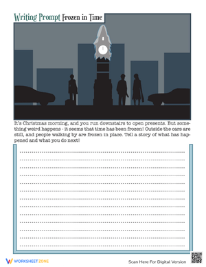 Frozen in Time Creative Writing Worksheet