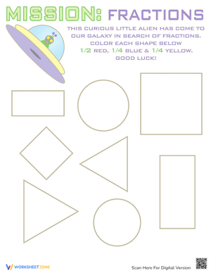 Explore Fraction Shapes with Visual Learning