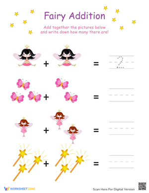 Picture Addition Worksheet for Early Learners