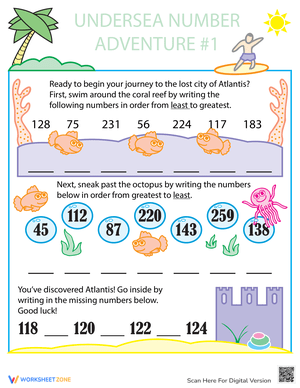 Put Numbers in Order Fun