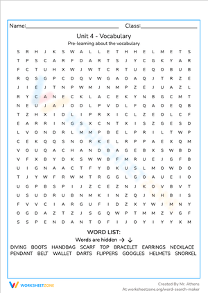 Unit 4 - Vocabulary