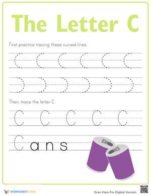 Letter C Formation: Handwriting Worksheet 