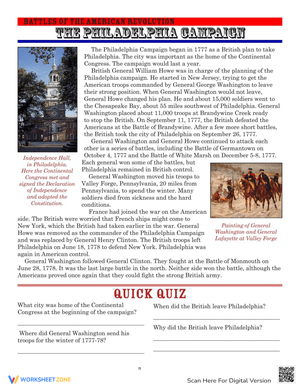 The Philadelphia Campaign Worksheet