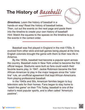 History of Baseball