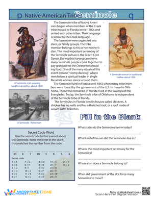 Native Americans: Discovering the Seminole Tribe