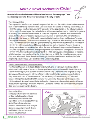 Create a Travel Brochure: Oslo Edition