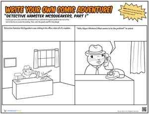 Write Your Own Comic: Creative Storytelling Worksheet