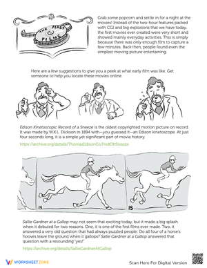 La Ciotat Station: Exploring Early Movies Worksheet