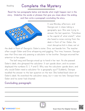 Complete the Mystery Picture