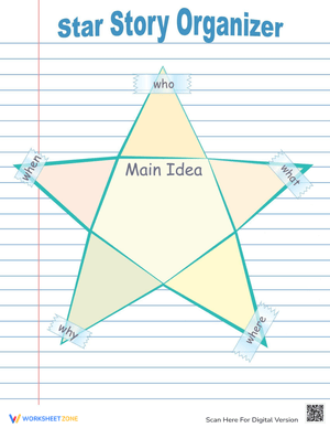 Star Graphic Organizer Worksheet
