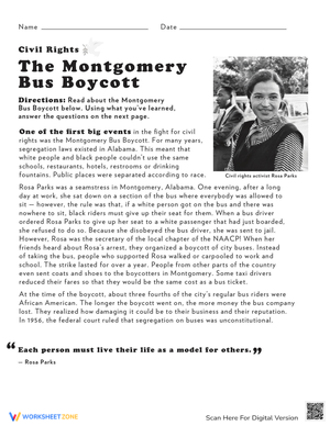 Understanding the Montgomery Bus Boycott