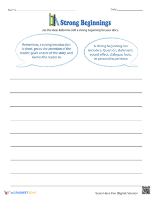 Crafting Strong Beginnings in Writing