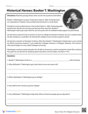 Historical Heroes: Booker T. Washington