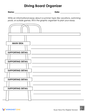 Diving Board Organizer