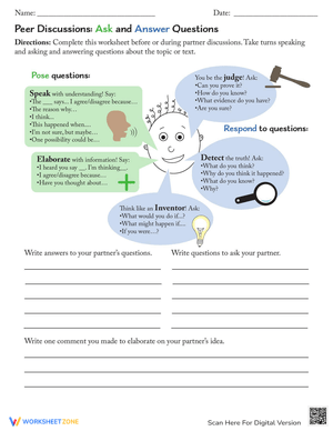 Peer Discussions: Ask and Answer Questions