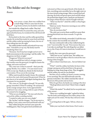 Soldier and Stranger: Understanding Narratives