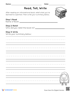 Enhance Literacy with Read, Tell, Write