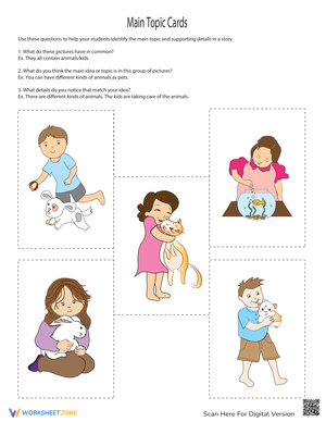 Main Topic Cards: Identifying Central Ideas