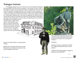 The Tuskegee Institute: Historical Overview