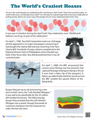 April Fools Hoaxes