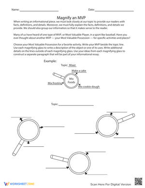 Magnify an MVP: Worksheet and Analysis