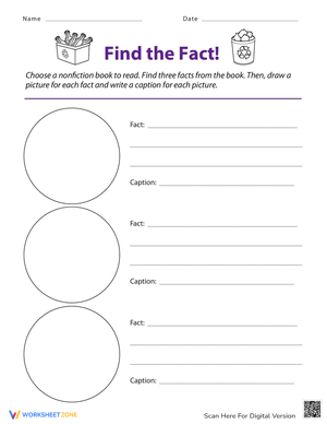 Find the Fact Worksheet