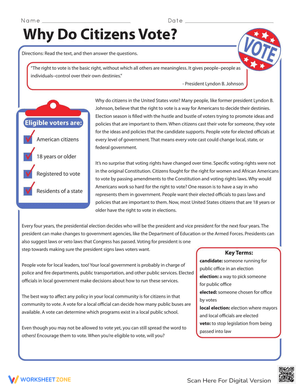 Why Do Citizens Vote?