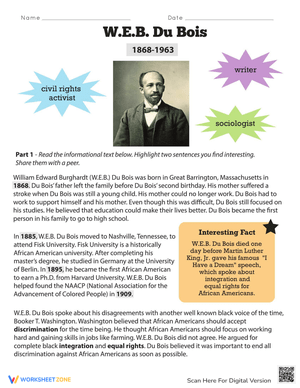 Learn About W. E. B. Du Bois: Historical Heroes