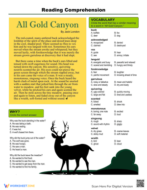 Reading Comprehension: Jack London Excerpt