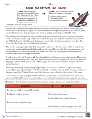 Cause and Effect: The Titanic