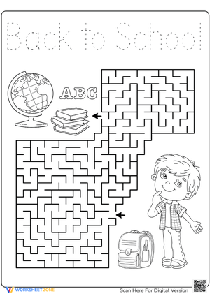 Back To School Activity Maze